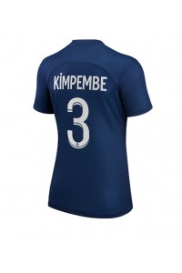 Paris Saint-Germain Presnel Kimpembe #3 Voetbaltruitje Thuis tenue Dames 2022-23 Korte Mouw